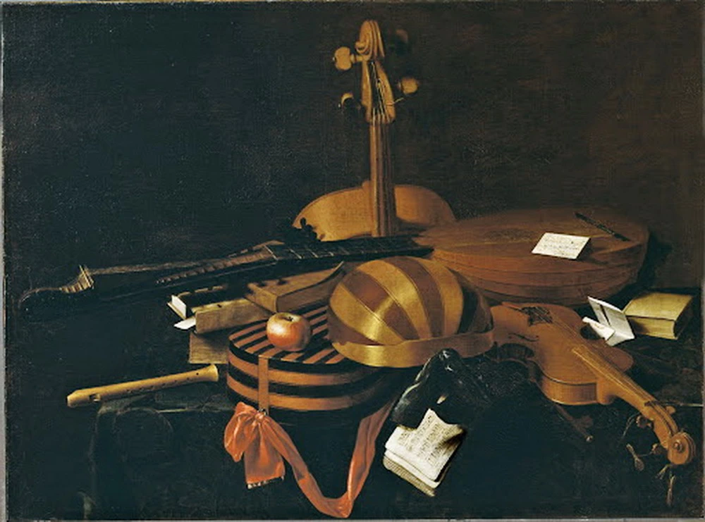 Natura morta con strumenti musicali